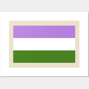 Queergender Pride Flag Posters and Art